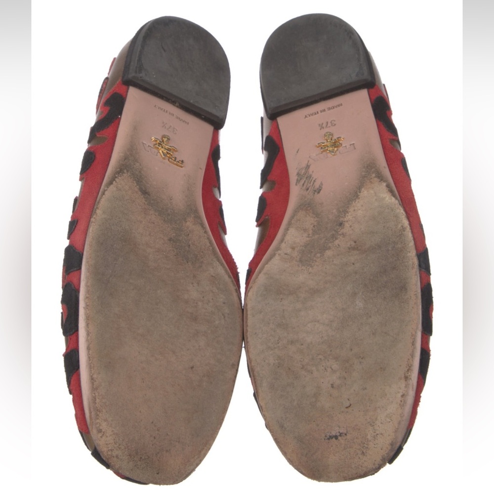 Prada Leopard Print Flats 37.5 - Picture 5 of 8